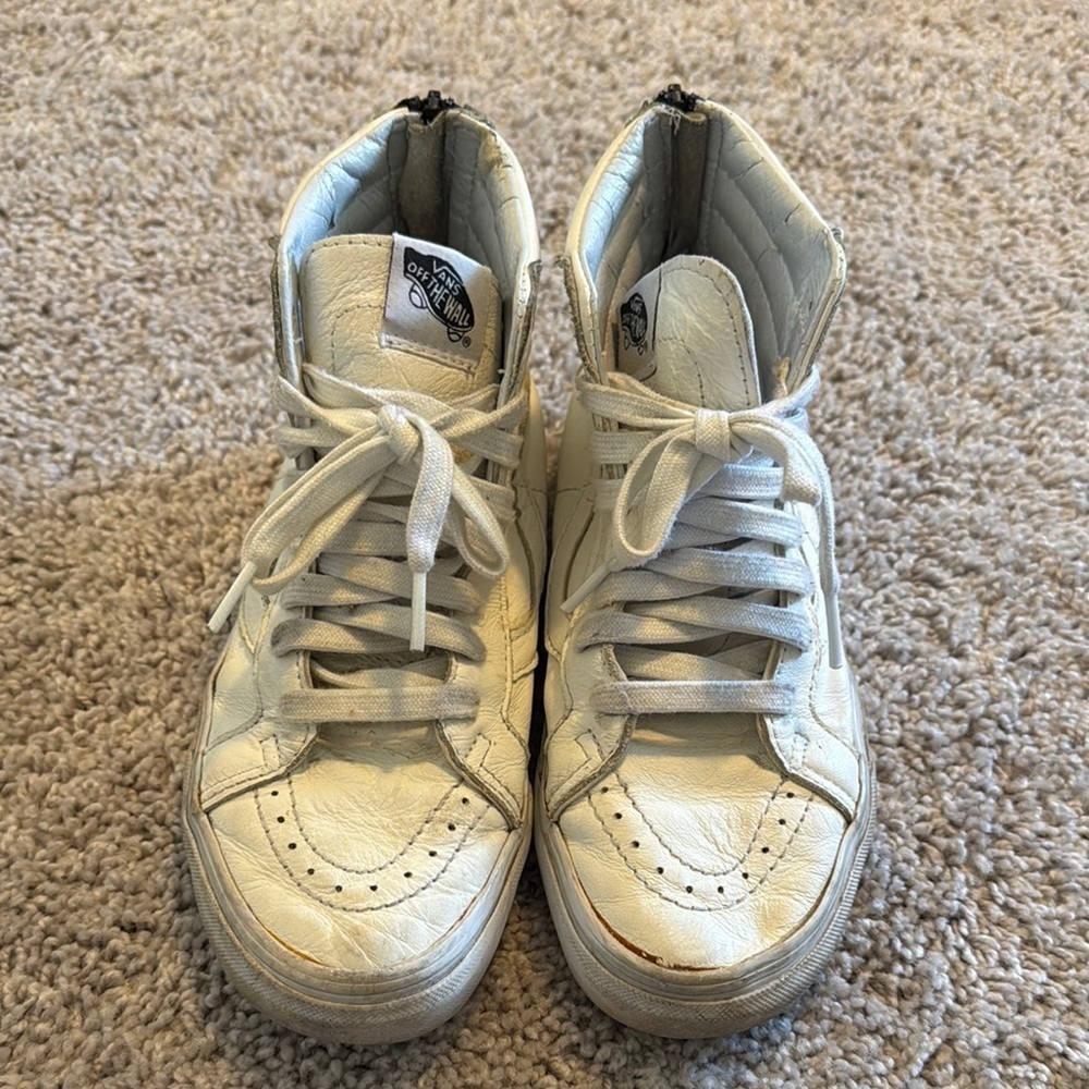 Vans White High-Top Sneakers